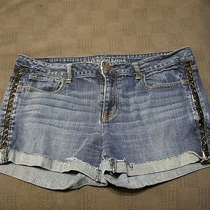 American Eagle jean shorts.